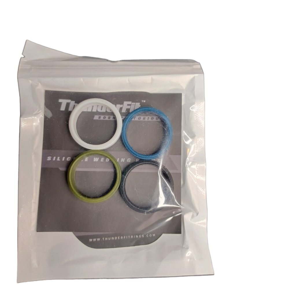 ThunderFit 4pk Mens Silicone Rings Sz. 11